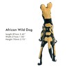 FUNSHOWCASE African Jungle Animals Wild Dog Toy Figure Realistic Plastic