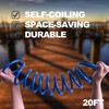 FUNJEE EVA Coil Garden Hose for Gardener: Retractable Self Coiling
