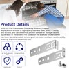 4 Pack Dishwasher Countertop Mounting Bracket Replacement for GE WD01X21740
