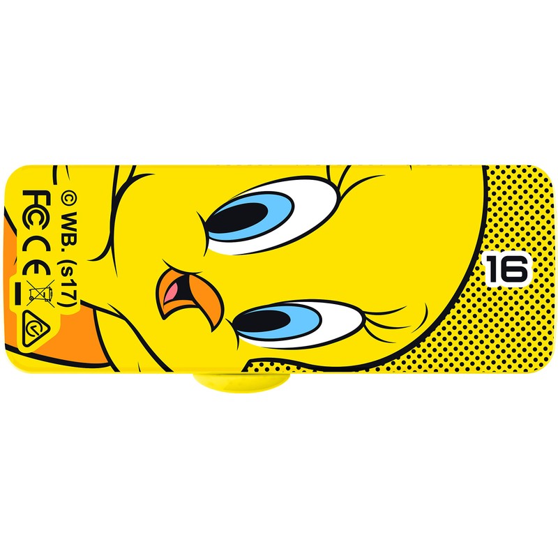 Emtec M700 Flash Drive, 16GB, Tweety Bird USB 2.0 Capless