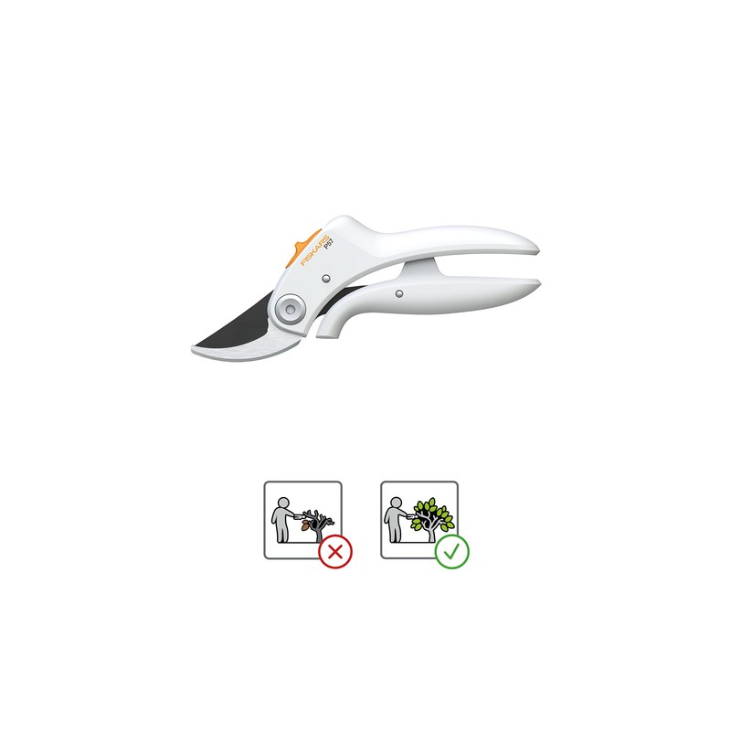 Fiskars Bypass Pruning Shears P57 for Fresh Branches and Twigs