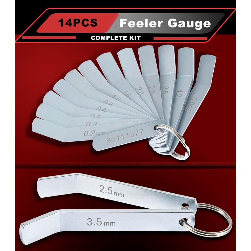 Camoo 14 PCS Feeler Gauge Jake Brake Tools Set 88880052