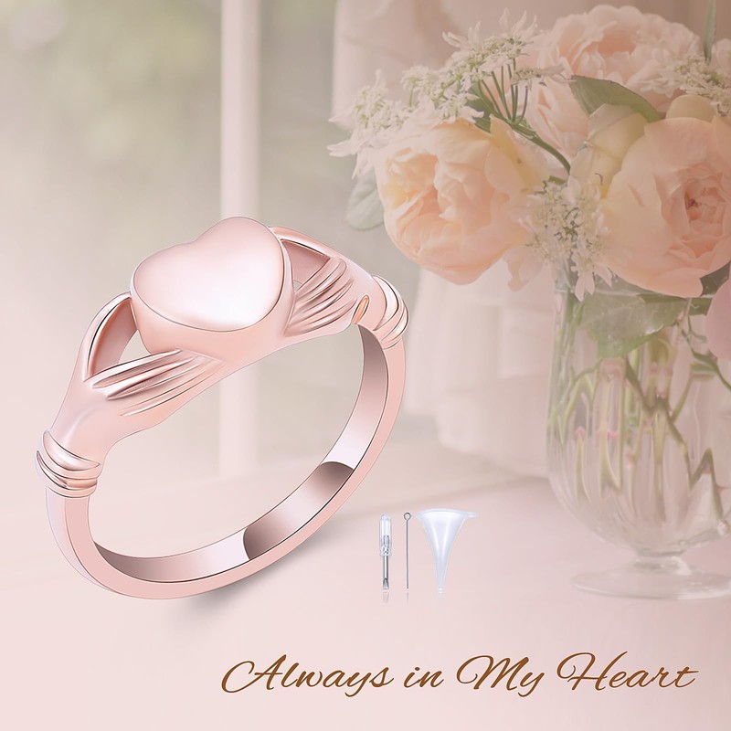 Minicremation Cremation Urn Ring for Ashes for Women Stainless Steel