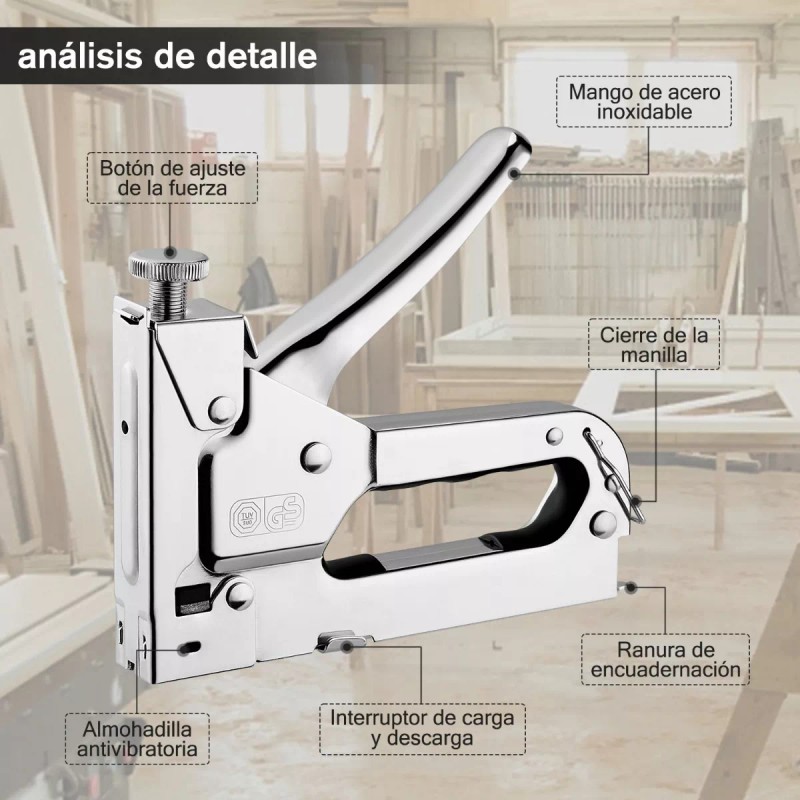 Engrapadoras Pistola Y Herramientas Decoración 1000 Clavos