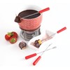 Mastrad Fondue Set - Includes Ceramic Fondue Pot, Stainless Steel