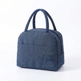 MTUERANC Lunch Bag Bento Bag Women Men Insulated Lunch Box Lunchbox, Adults Lunch Tote Reusable Bento Box Cooler Bag Work Office Picnic(Dark Blue)