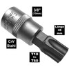 Alkan Socket Spanner Inserts 3/8 Inch Drive T-Profile Socket Bit