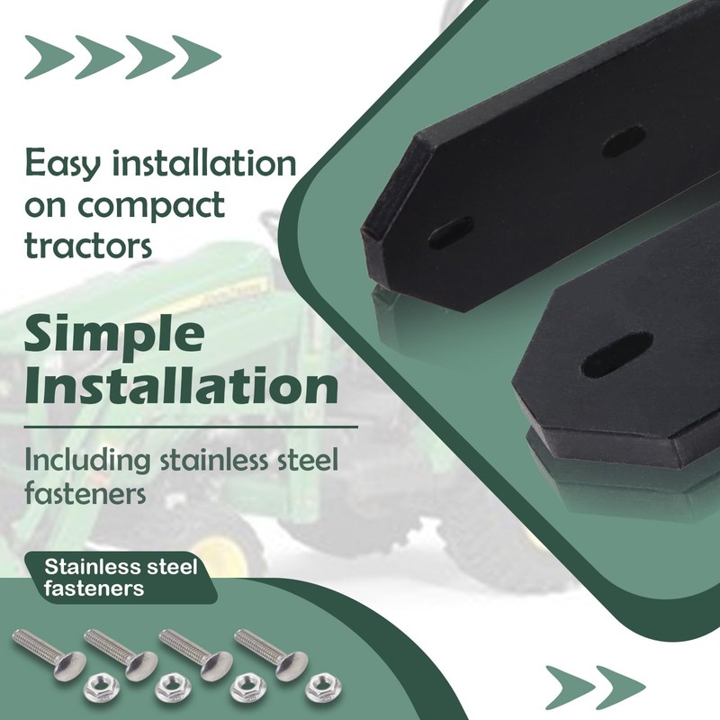 Qagea Heavy Duty Snow Plow Blade Edge Compatible with John