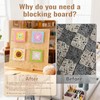 NewEle 17.0" Foldable Crochet Blocking Board with 40 Stainless Steel