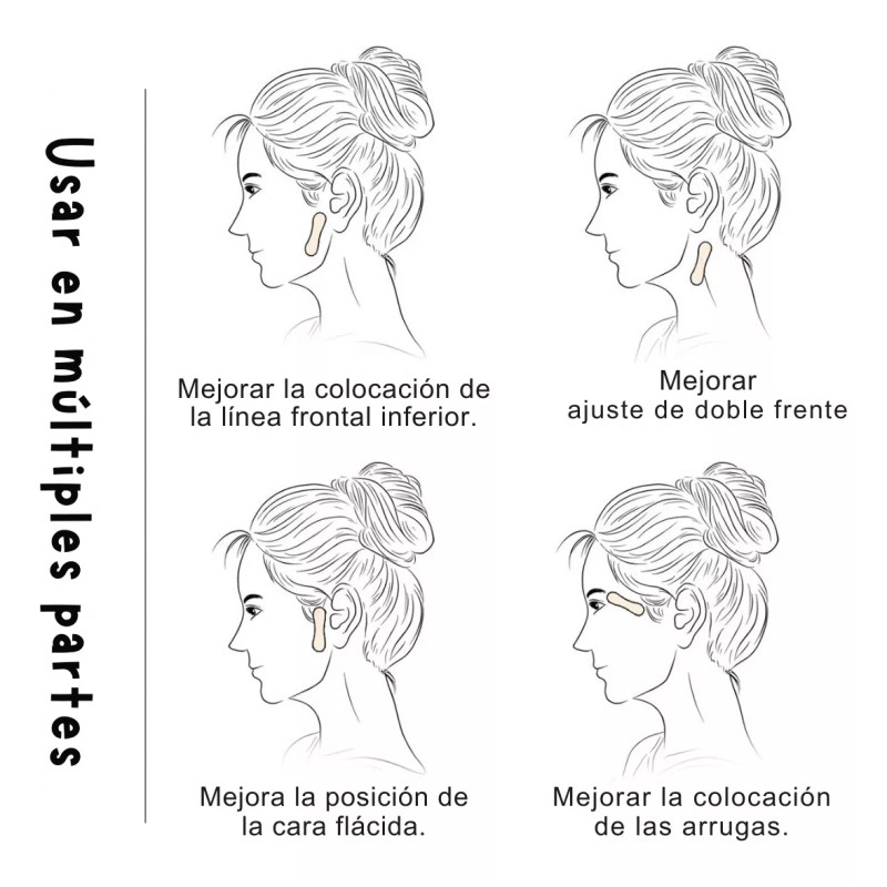 Universo en Linea 40 Parches V Cuidado Facial Invisibles Arrugas
