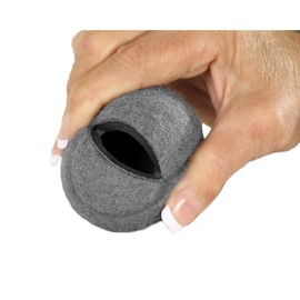 Furniture Footies Small PreCut Tennis Balls Chair Desk Table Leg Floor Protector Pad Glides 2 Inch Grey-4 Count Sample Pack