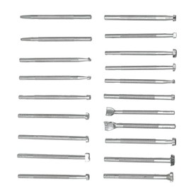 Zreneyfex 20 Pcs Leather Stamping Tools Special Shape Different Patterns for Carving Craft Leather Working Professional