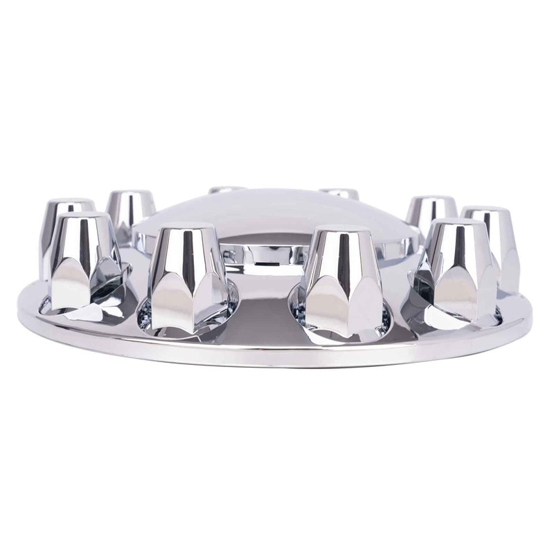 CHDT66 Complete Chrome Wheel Cover Set, 33mm Lug Nut Covers