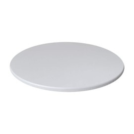 Perfk Waterproof Polyester Fitted Table Cover Cloth Decorative Round Tablecover Tablecloth - White