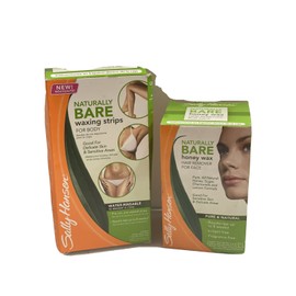 Sally Hansen Hair Remover Waxing Strips for body & 1x honey wax for face
