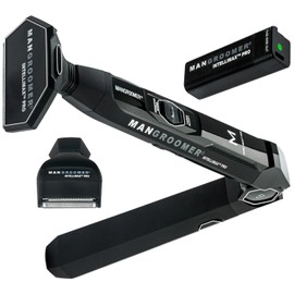 MANGROOMER - INTELLIMAX PRO - New Back Shaver with 2 Shock Absorber Flex Heads, Power Hinge, Extreme Reach Handle and Advanced 2.7" Extra-Wide Blade Design (Version 2.0)