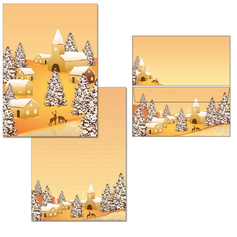 Winterdorf 7350+6118F Letter Pad Set - 1 Writing Pad DIN