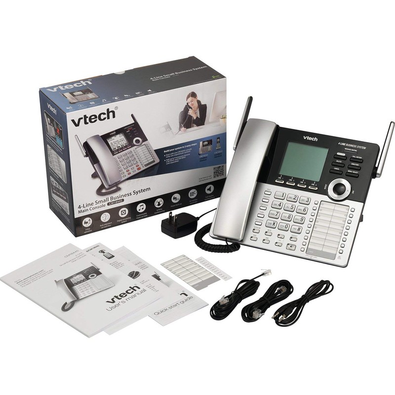VTech CM18445 Main Console - DECT 6.0 4-Line Expandable Small