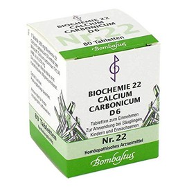 Biochemie 22 Calcium Carbonicum D 6 Tablets, Pack of 80