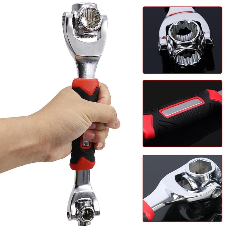 Amindz 48 in 1 Socket Spanner 360 Degree Rotary Wrench