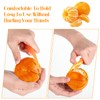 oruola 2pcs Orange Peeler Tool,Plastic Orange Peeler,Long-Handle Speed Peeler,Durable and