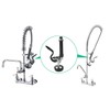 BESTJEEF Pre Rinse Sprayer Commercial Sink Faucet Spray Valve Chrome