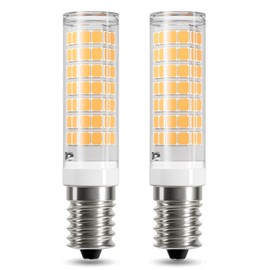 DiCUNO E14 LED Bulb, Warm White 3000K, 5W 550LM 50W Halogen Equivalent, E14 Small Edison Screw Bulb for Fridge/Cooker Hood, Non-dimmable, Pack of 2