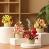 Vilbocr Mini Flower Building Block Set, Flower Blocks Toy, Plants