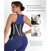 FeelinGirl Waist Trimmer Belt with Neoprene Adjustable Corset for Tummy