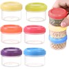 6PCS Plastic Mini Storage Containers with Lids – Small Tupperware