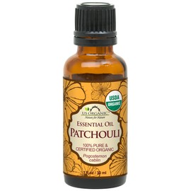 US Organic 100% Pure Patchouli Essential Oil - USDA Certified Organic, Steam Distilled - W/Euro droppers (More Size Variations Available) (30 ml / 1 fl oz)