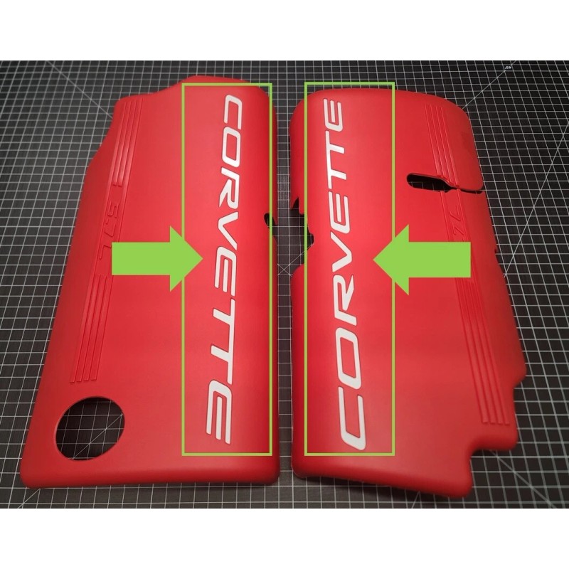 UNDERGROUND DESIGNS CORVETTE Decal Letter Inlays For C5 Fuel Rail