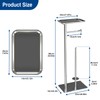 Toilet Paper Holder Stand with Top Storage Shelf, Free Standing