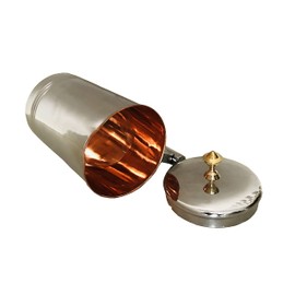 Platinum inside Copper Water Jug Pitcher 51 Oz Ayurvedic Leak Proof Copper Vessel for Drinking Water Storage & Serving For Health Benefits, Yoga,Diwali Gift Christmas Gift size-1.5 Liter