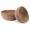 Decorasian Bowls Braided Seagrass Decorative Basket Round Storage Set Diameter