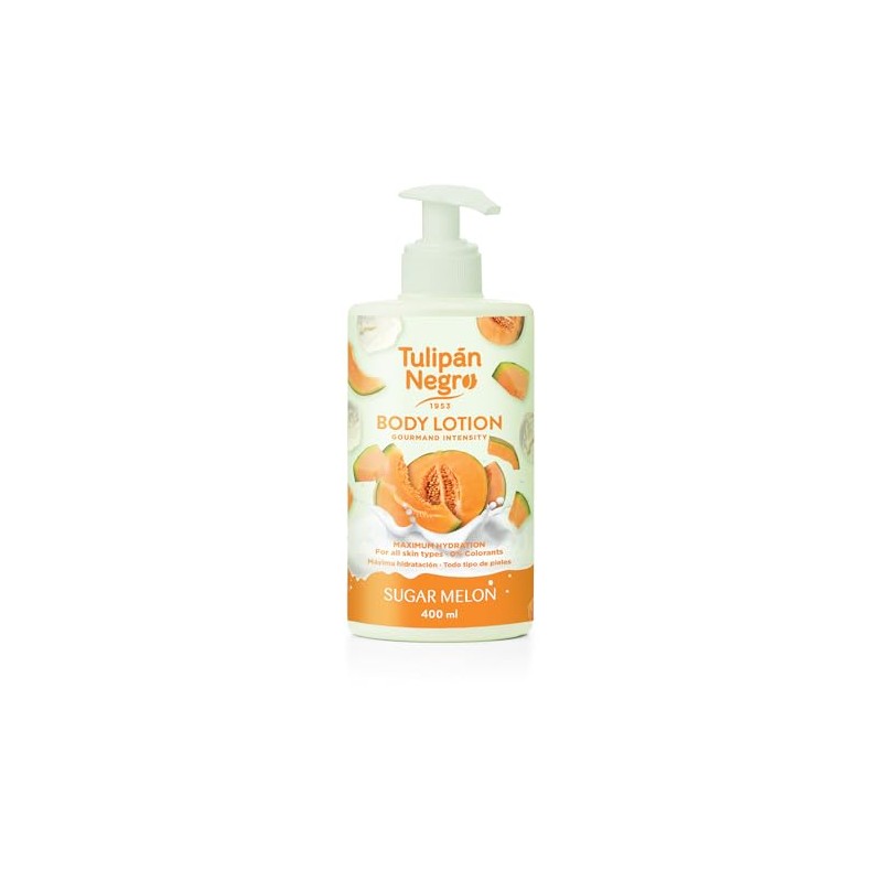 Tulip Black Body Lotion with Sugar Melon Dispenser, Maximum Moisture