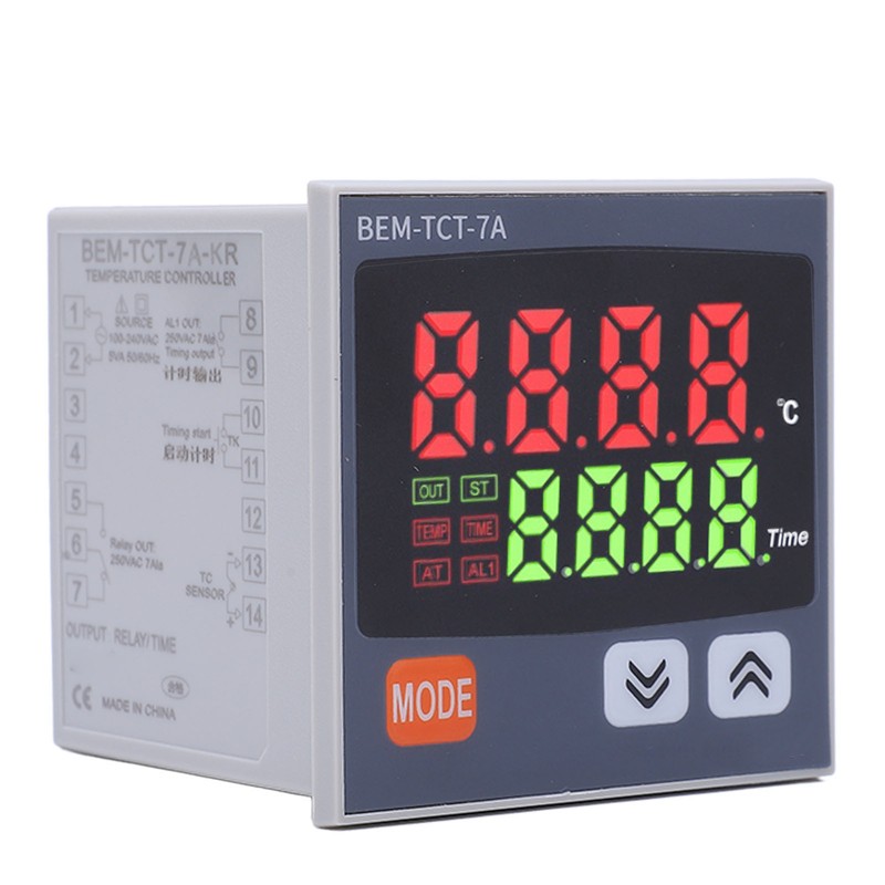Digital Display Temperature Controller Relay Output Thermostat for Heat Press