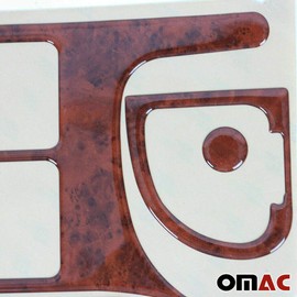 OMAC Wooden Look Dashboard Console Trim Kit for Honda CR-V 1997-2001 9 Pcs