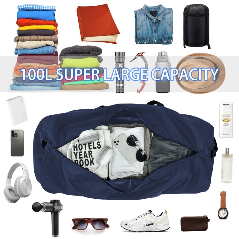 32.5 inch Large Travel Duffel Bag,100L Over-Sized Luggage Duffle with