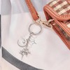 Shoyisenka 2 Pcs Moon Star Keychain, Car Key Keychain, Star