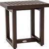 AquaTeak 18" Grate Mocha Teak Shower Bench