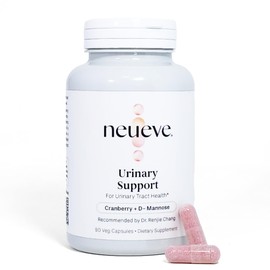 NeuEve Urinary Support Cranberry and D Mannose Supplements for Urinary Health Defense, All-Natural Ingredients | 90 Vegan Capsules