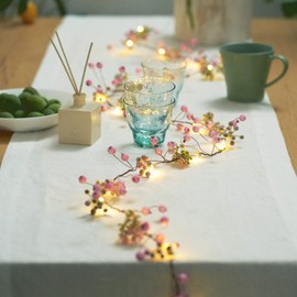 MIYA LIFE Easter Decorations Fairy String Lights | Battery Operated & Remote Controlled Bunny, Butterfly, Daisy and Rose Garland for Festive Spring Home Décor (Pink Garland)