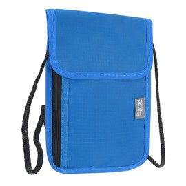 PATIKIL Neck Wallet, Passport Holder Neck Pouch RFID Blocking Waterproof Neck Travel Wallet for Women & Men, Dark Blue