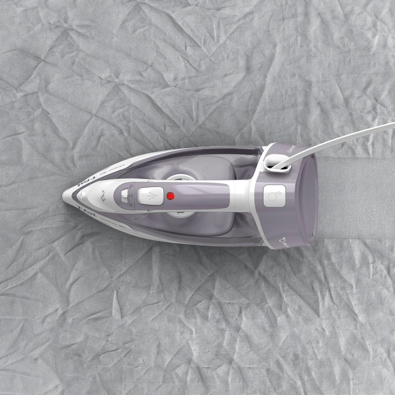 T-Fal Virtuo Steam Iron for Clothes with Retractable Cord, Portable