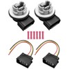 HUQUZN Turn Signal Socket Brake Light Socket & Connector Wiring