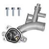 Saihisday 55565334 Aluminum Water Outlet Engine Coolant Water Outlet Replacement