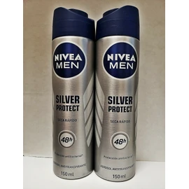 NIVEA 2 x NIVEA Silver Protect DEODORANT ANTIPERSPIRANT FOR MEN 150 ML each