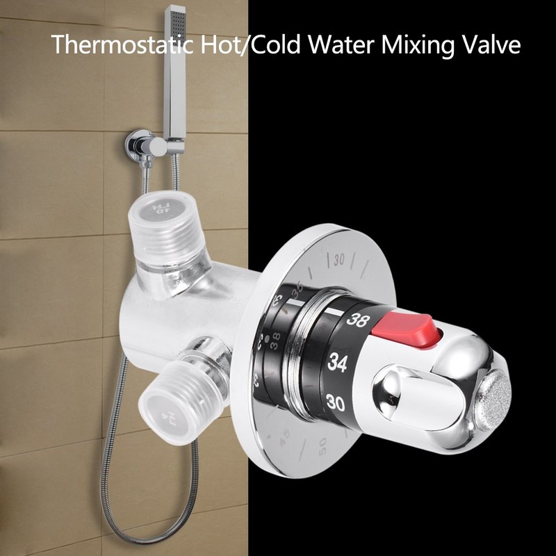 Brass Thermostatic Mixing Water Valve Mixing Temperature Control Valve Mixing