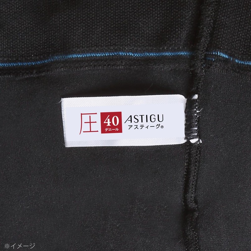 ASTIGU AP9044 Pressure 40 Denier Firm Single Item, Black, L–LL